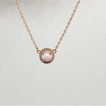 Load image into Gallery viewer, Round Halo Choker necklace - Rose