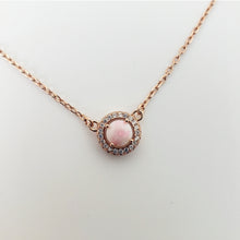 Load image into Gallery viewer, Round Halo Choker necklace - Rose