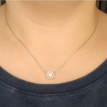 Load image into Gallery viewer, Round Halo Choker necklace - Rose