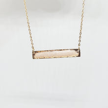 Load image into Gallery viewer, Hammered Bar Necklace