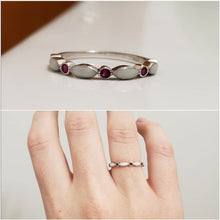 Load image into Gallery viewer, Birthstone Mother's ring - Silver