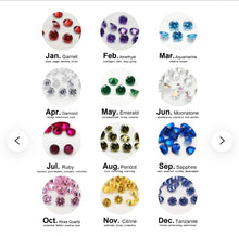 Load image into Gallery viewer, Birthstone Mother's ring - Silver