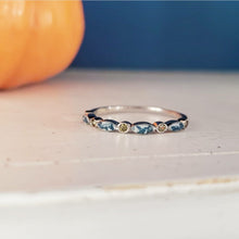 Load image into Gallery viewer, Birthstone Mother's ring - Silver