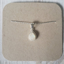Load image into Gallery viewer, Braided Halo Milk Drop pendant