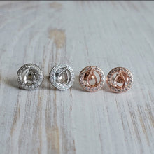 Load image into Gallery viewer, *New* Halo Teardrop Earrings