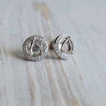 Load image into Gallery viewer, *New* Halo Teardrop Earrings