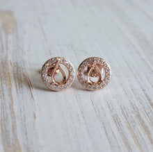 Load image into Gallery viewer, *New* Halo Teardrop Earrings