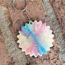 Load image into Gallery viewer, Sunflower keychain
