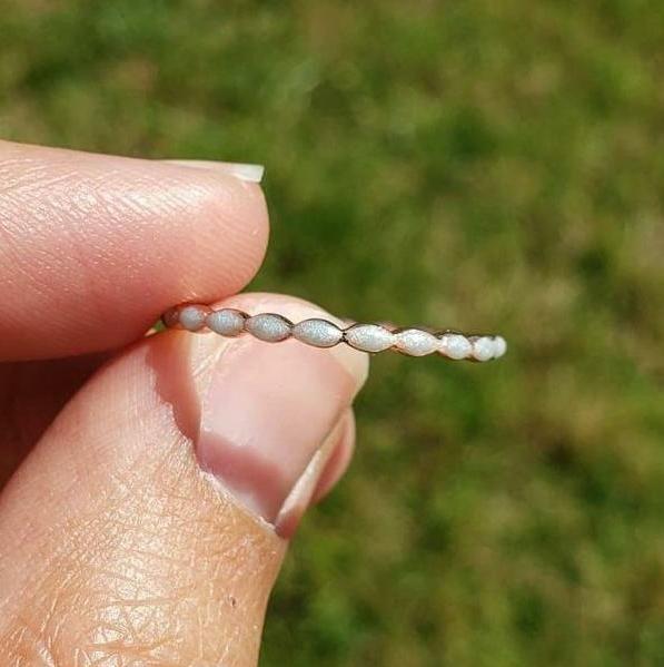 Eternity stacker ring - Solid Gold options
