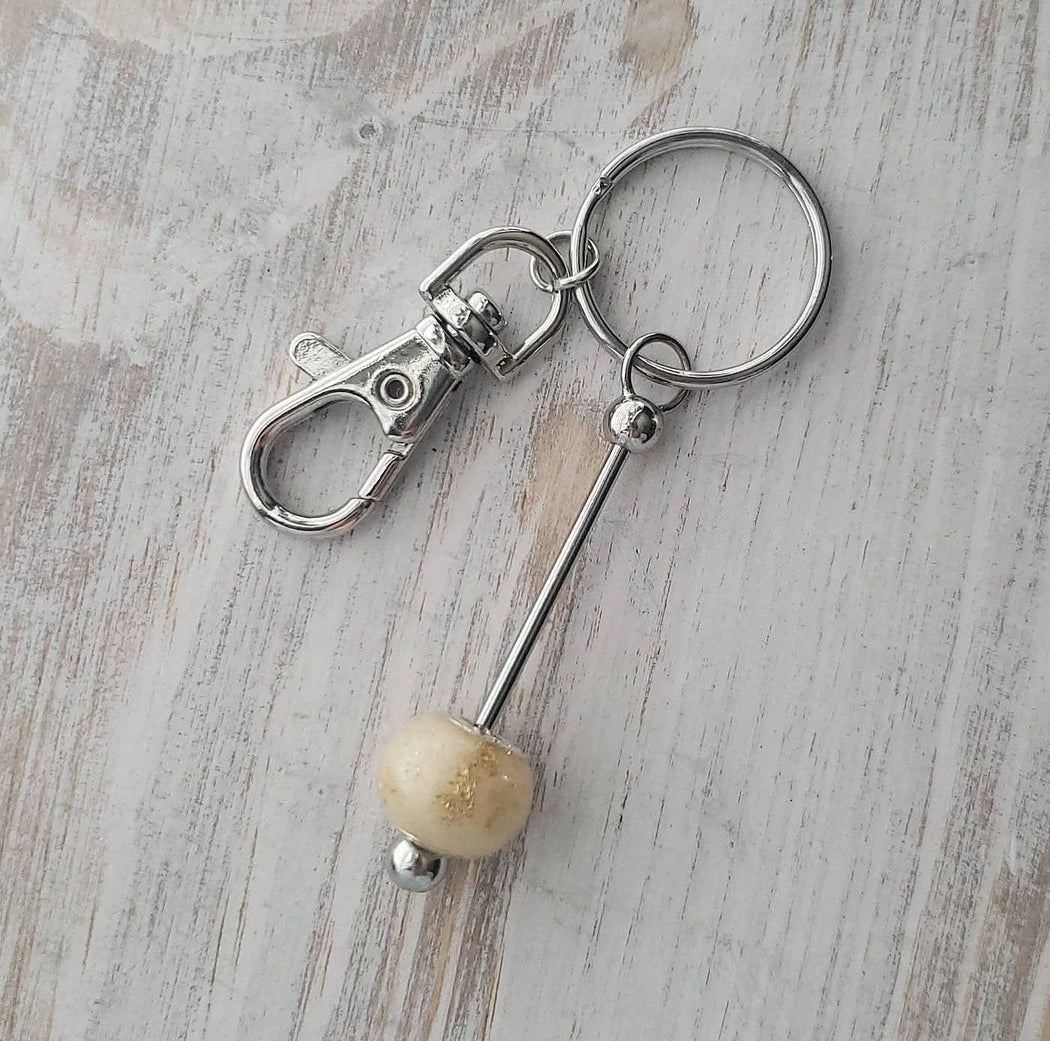 Euro Bead Keychain