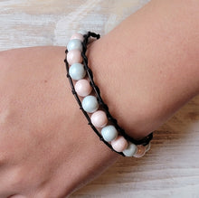 Load image into Gallery viewer, *NEW* Leather Wrap Pearls Bracelet
