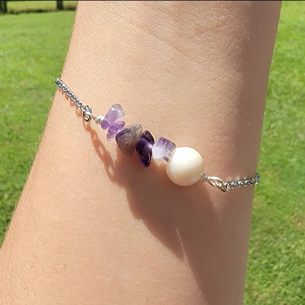 Gem & Pearl Bracelet