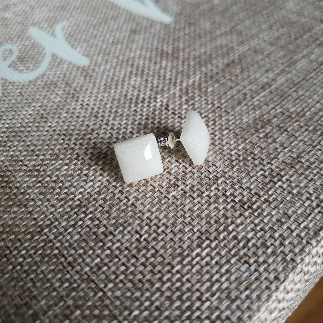 Simple Square Stud Earrings